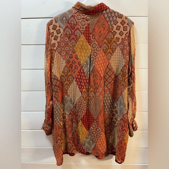 ❣️SARAH PACINI – Patchwork Button-Up Tunic/Dress (Size 01 / S) - Picture 7 of 9